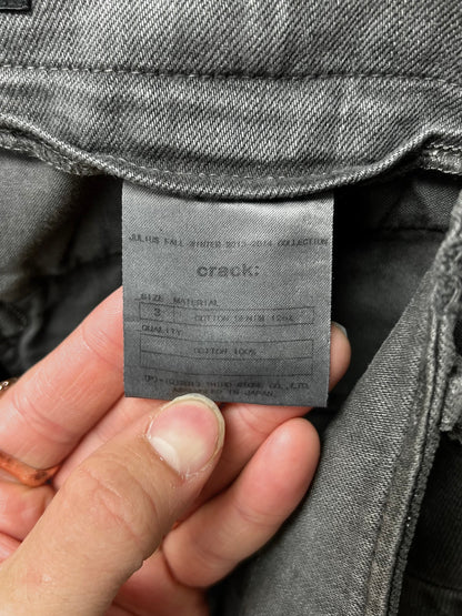 AW2014 Julius Grey Denim ‘Gas Mask’ Cargo Pants