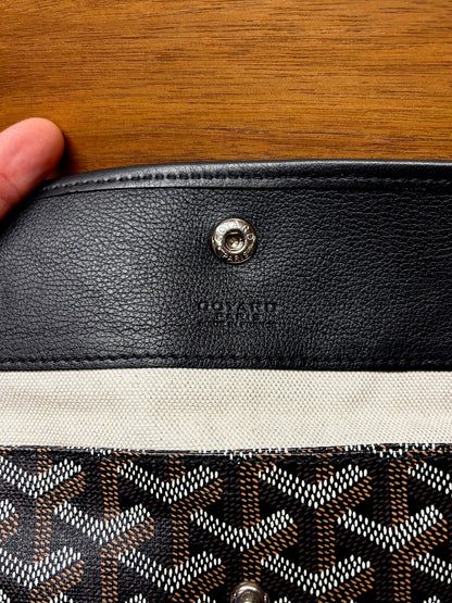 Goyard ‘Saint Louis GM’ Black Leather Tote Bag