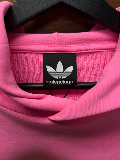 SS2023 Balenciaga x Adidas Pink ‘3-Stripe’ Pullover Hoodie