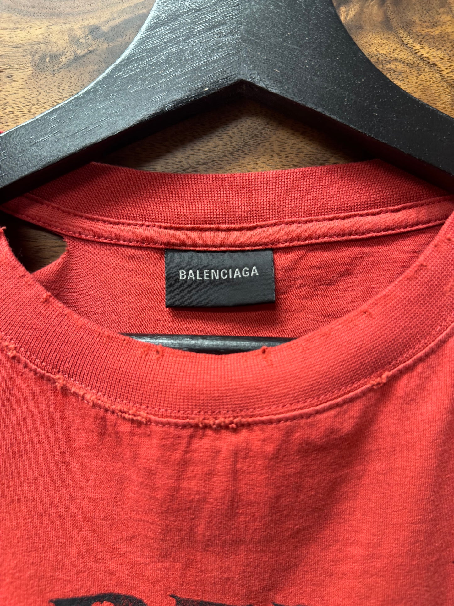 SS2025 Balenciaga ‘Isabelle Huppert’ Distressed Graphic T-Shirt