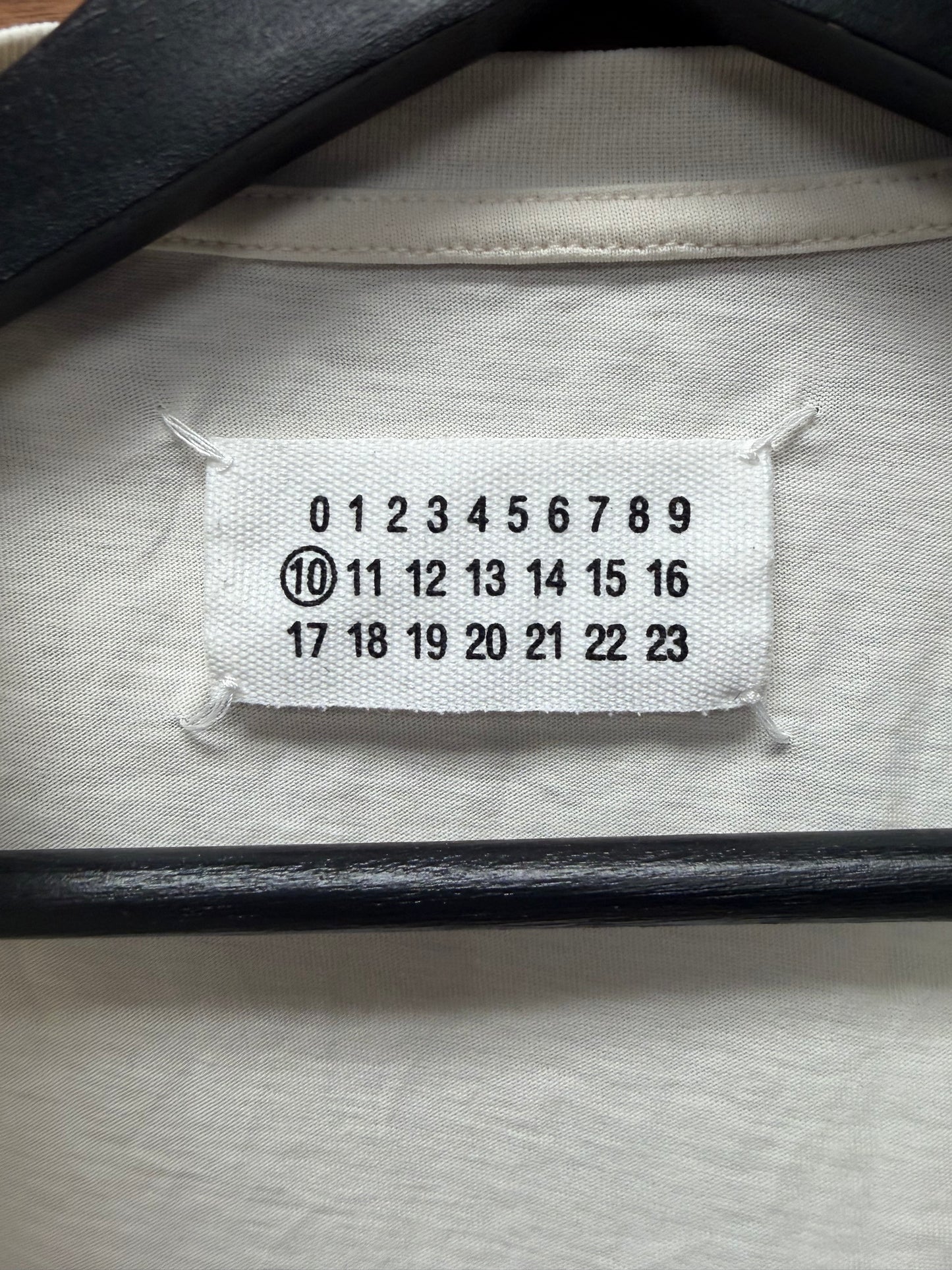 SS2016 Maison Margiela Cream White Basic Blank T-Shirt