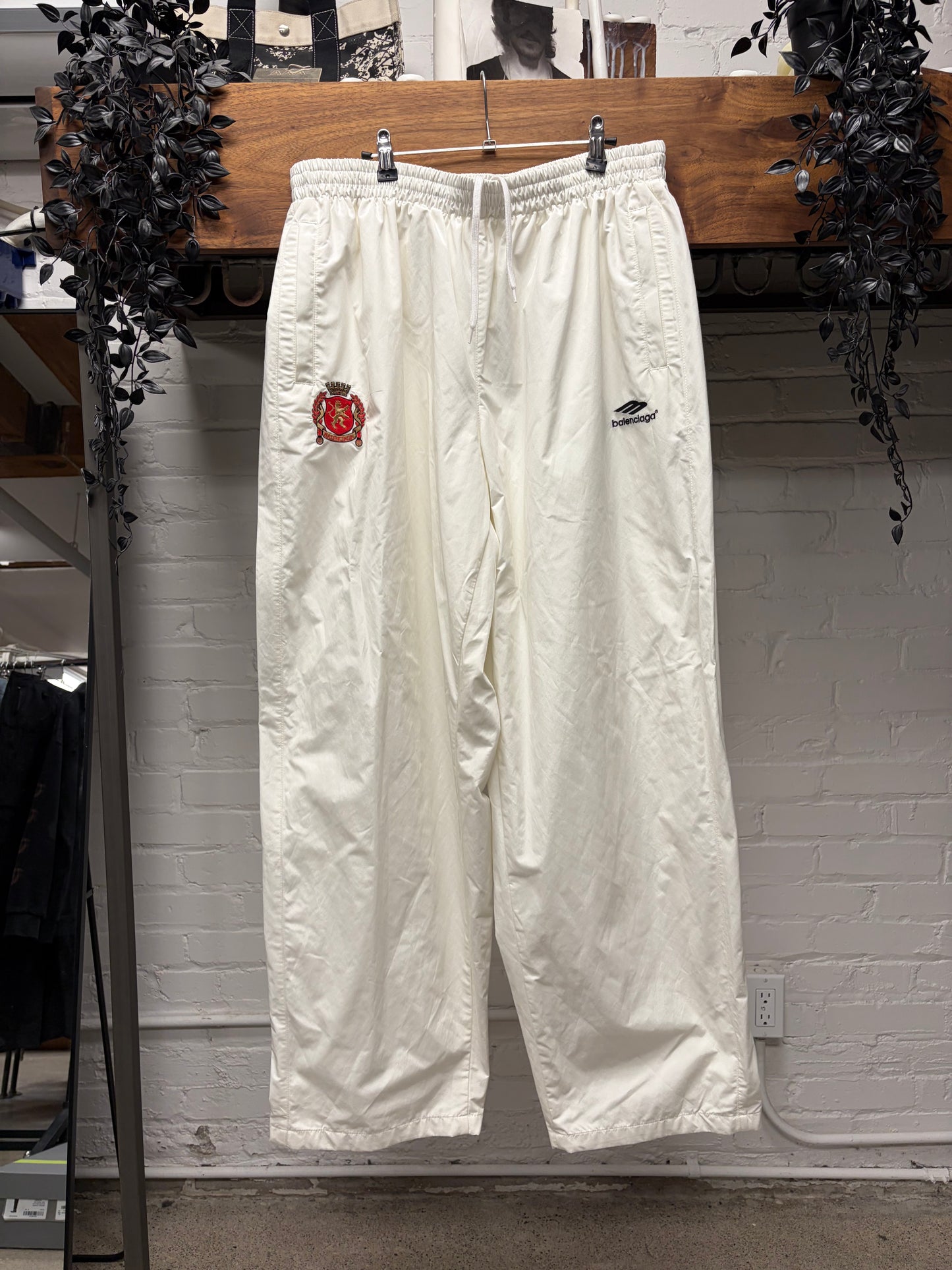 AW2023 Balenciaga ‘Soccer Tracksuit’ White Wide Leg Track Pants