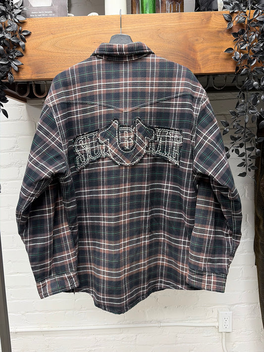 AW2025 Supreme x True Religion Quilted Plaid Flannel