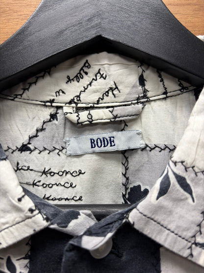 Bode ‘Signature’ Cotton Black/White Button Down Shirt