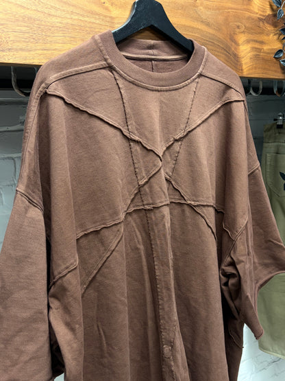 Rick Owens Terra ‘Tommy’ Pentagram Oversized Cotton T-Shirt