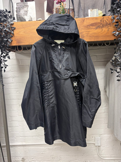 1017 Alyx 9SM ‘Roller Buckle’ Black Nylon Oversized Anorak Coat