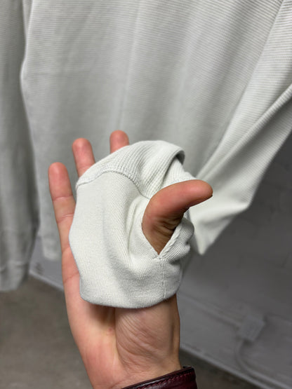 Entire Studios Thermal ‘Cream’ Cotton Thumbhole Long Sleeve Shirt
