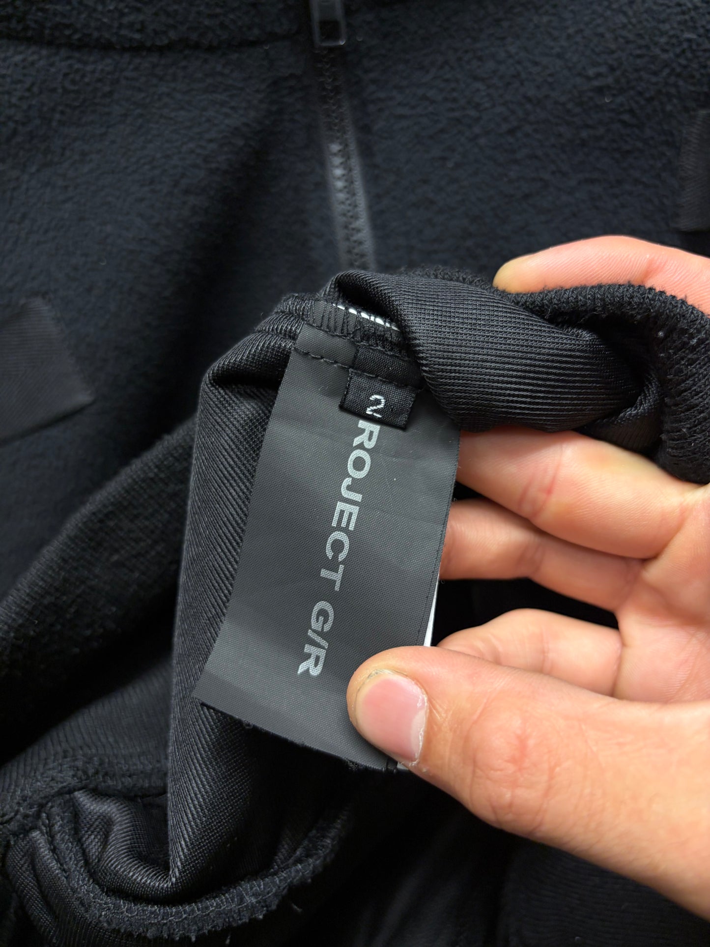 Project G/R ‘Politico’ Black Fleece Gimp Full Zip Hoodie