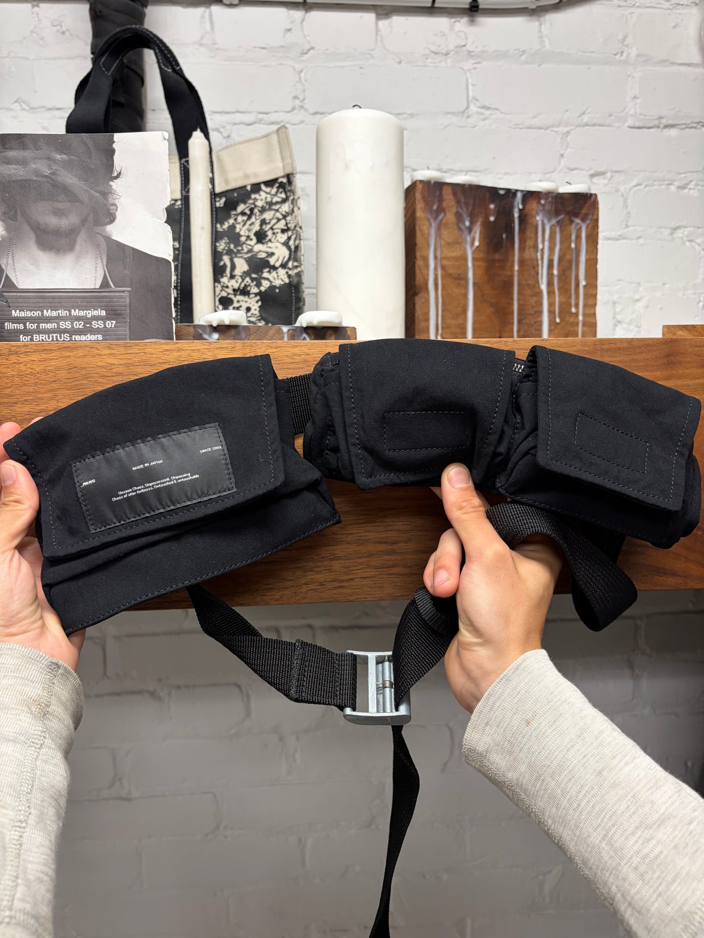 SS2020 Julius Black ‘Cargo Holster’  Adjustable Sling Bag