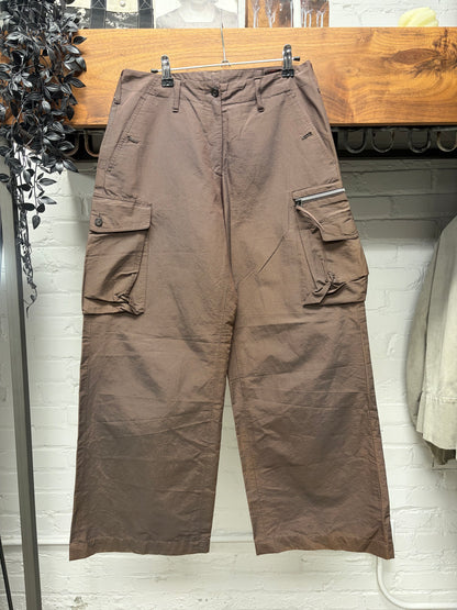 Vintage Jean Paul Gaultier Wide Leg Lightweight Brown Cargo Pants