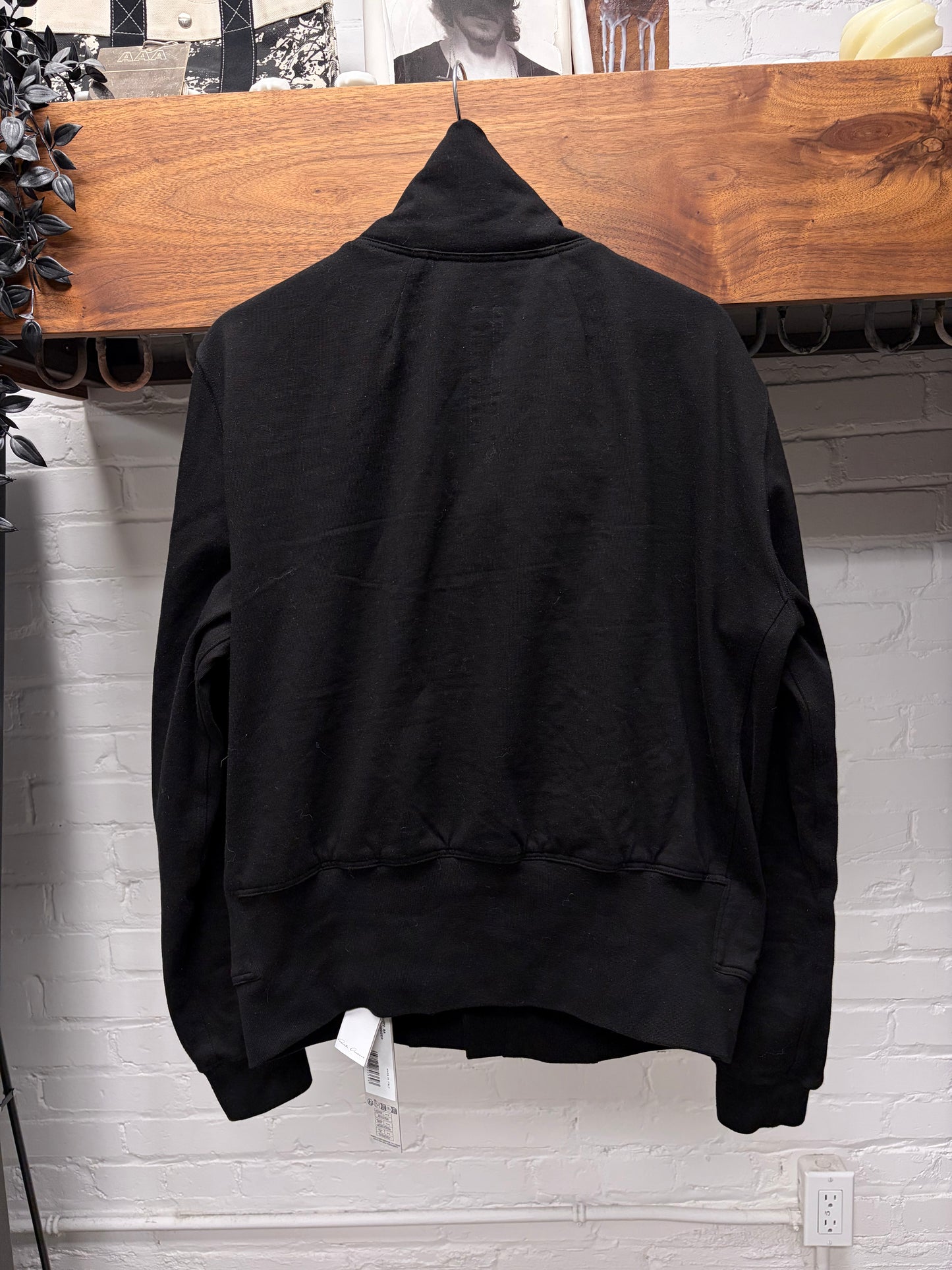 Rick Owens  ‘Bauhaus’ High Neck Asymmetric Zip Sweatshirt