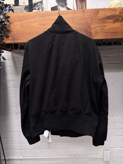 Rick Owens  ‘Bauhaus’ High Neck Asymmetric Zip Sweatshirt