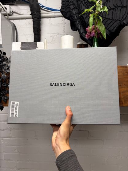 Balenciaga ‘Hummer’ Black Leather Laceless Oversized Derbys