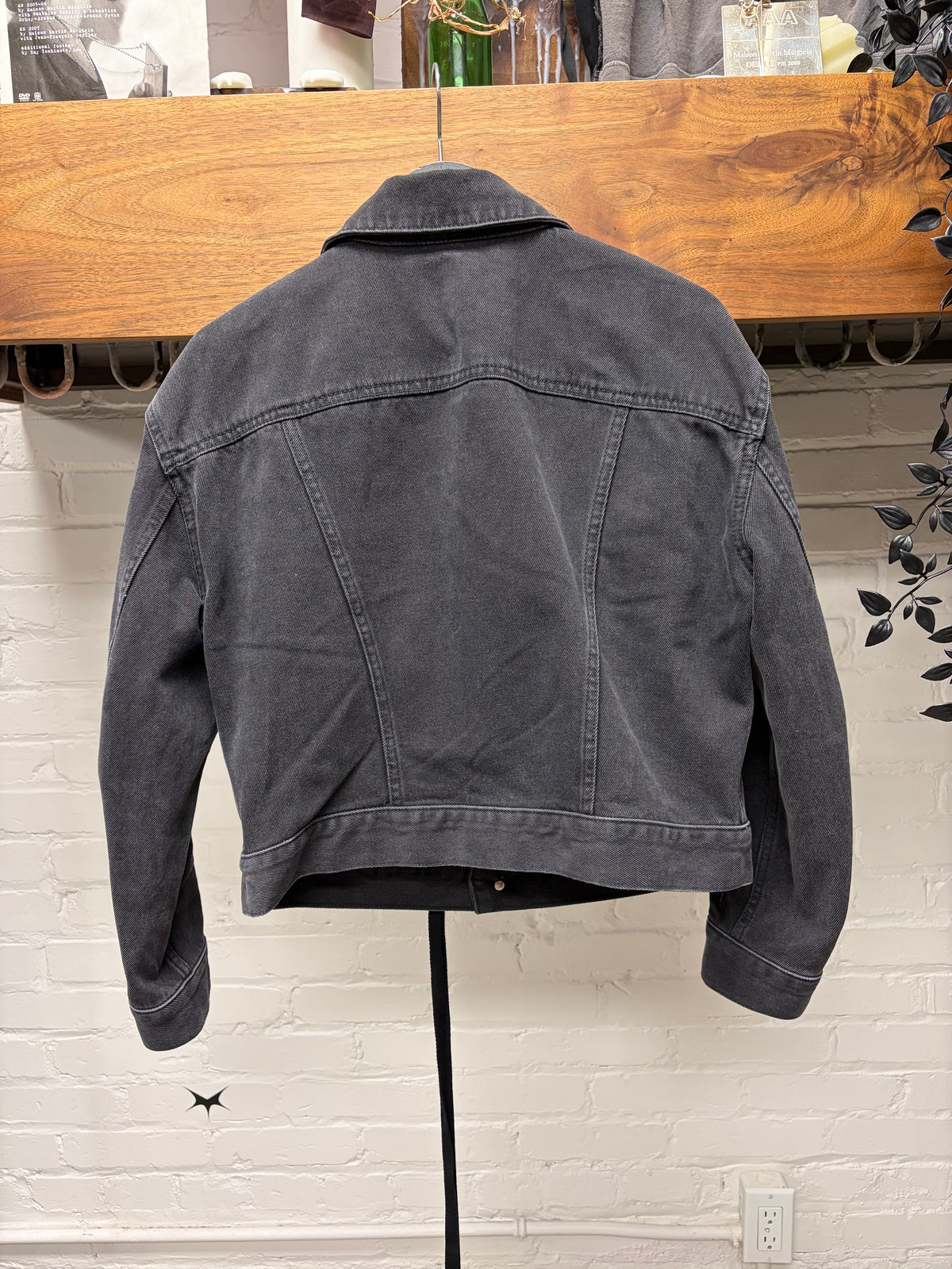 Ann Demeulemeester ‘Jenny’ 5 Pocket Cropped Black Denim Jacket