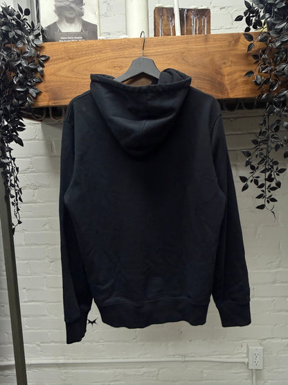Helmut Lang ‘World Turns’ Globe Graphic Black Pullover Hoodie