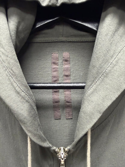 AW2015 Rick Owens ‘Sphinx’ Elongated Dust Zip Up Hoodie