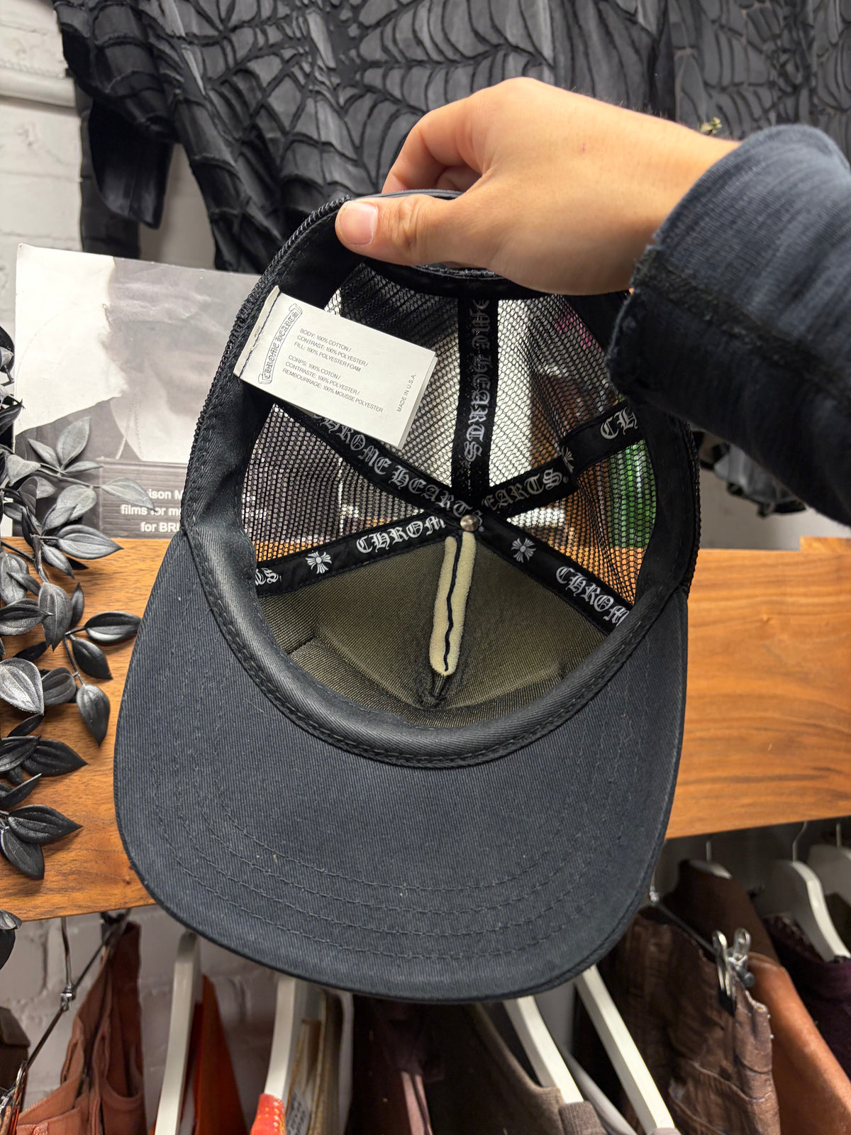 Chrome Hearts ‘Las Vegas’ Store Exclusive Black Trucker Hat
