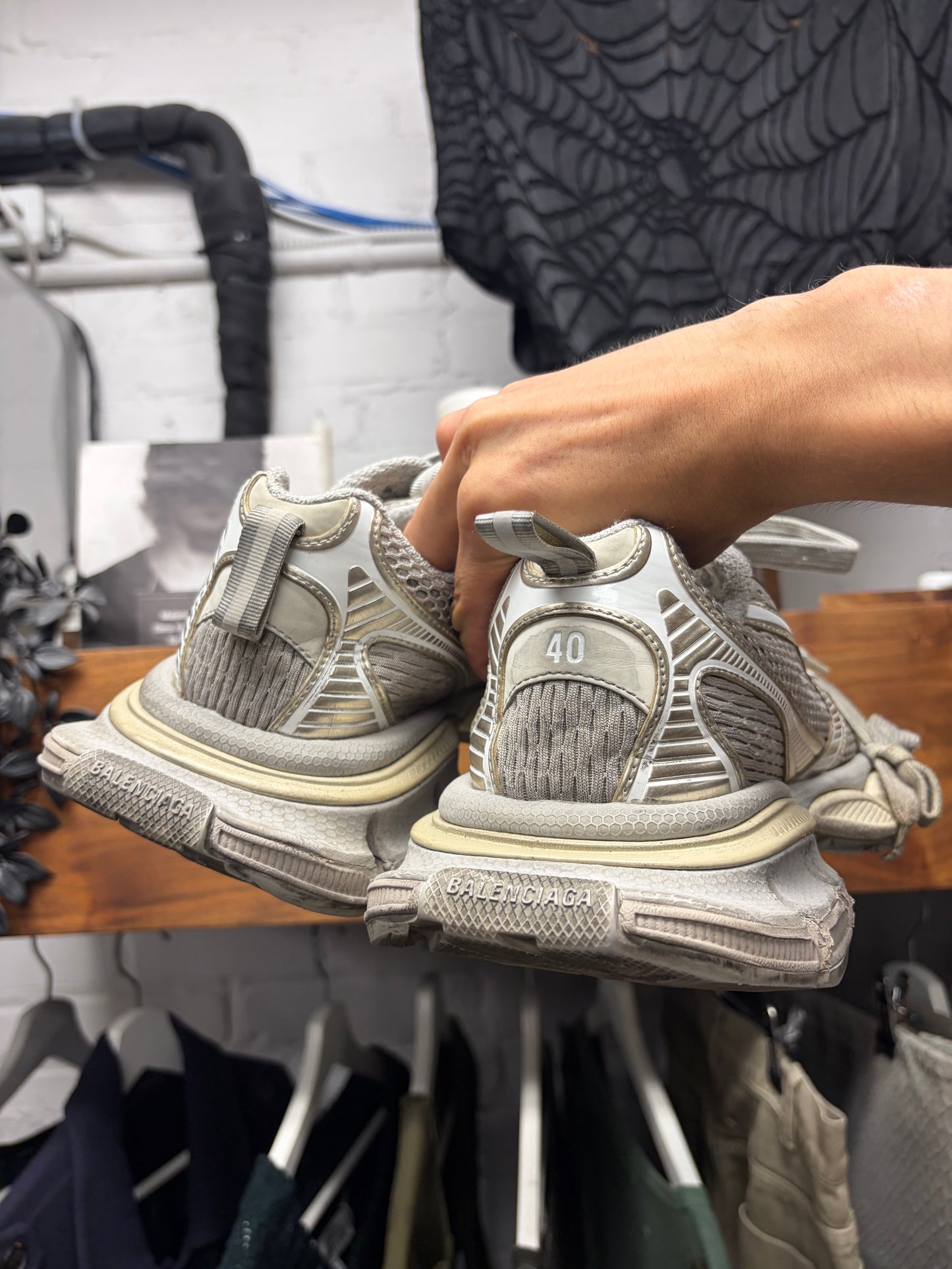 Balenciaga ‘3XL’ Cream White Oversized Low Top Sneakers