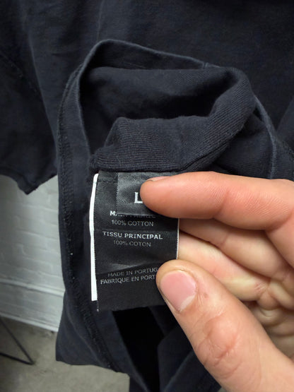 AW2019 Vetements ‘Care Label’ Cropped Black T-Shirt