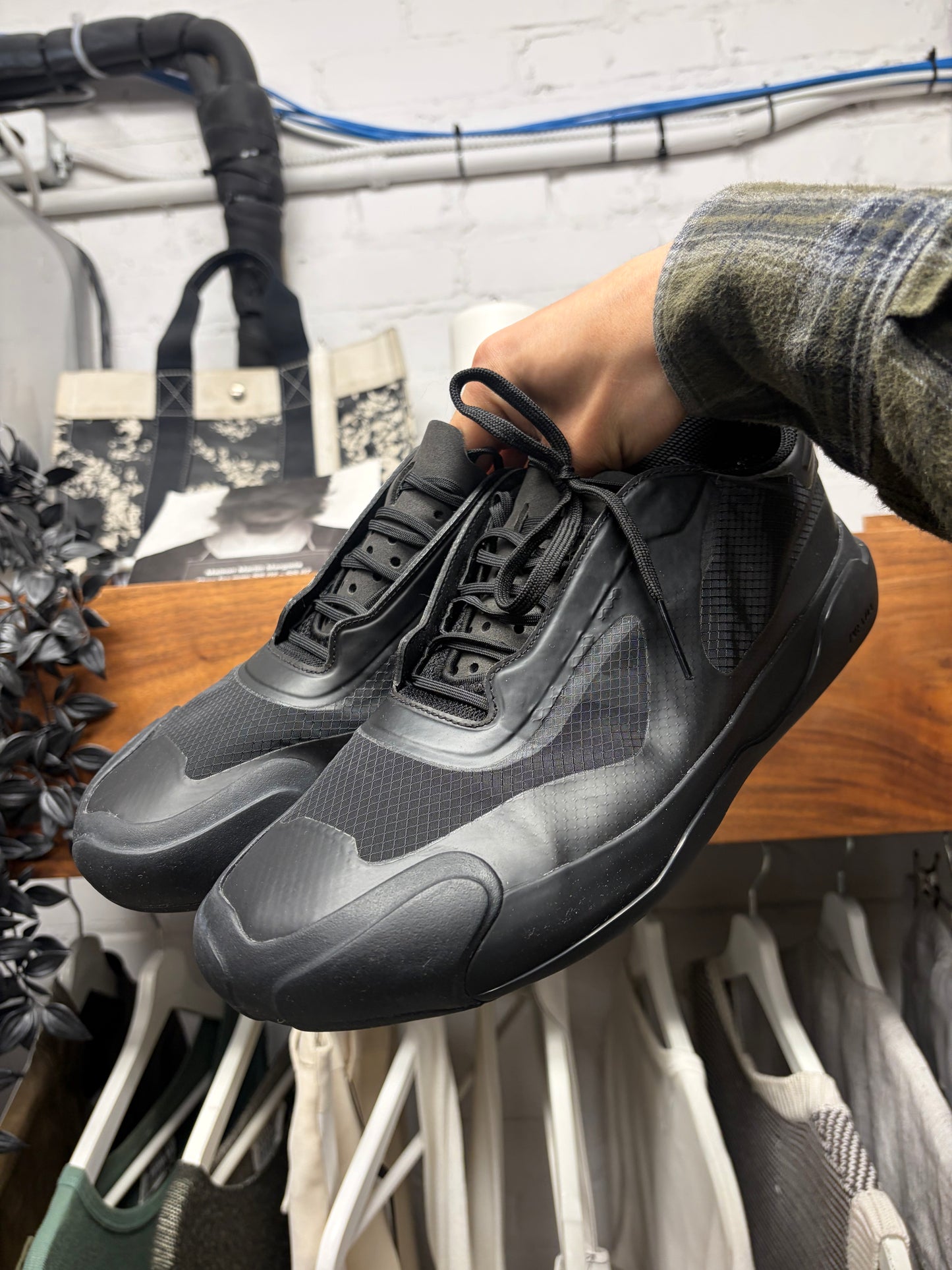 Prada x Adidas ‘Luna Rossa 21’ Core Black Low Top Sneakers