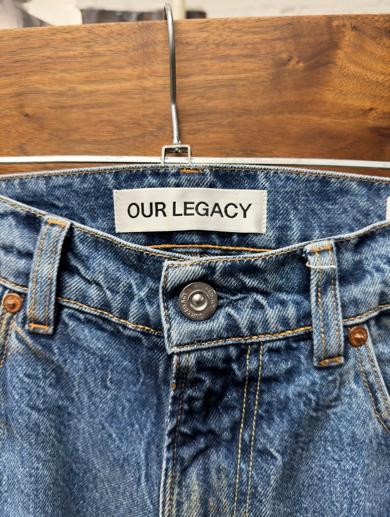Our Legacy Dirt Wash Blue ‘3rd Cut’ Bootcut Wide Denim