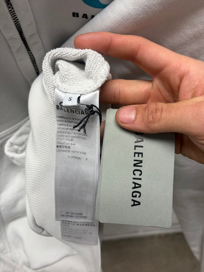 SS2024 Balenciaga ‘ Loop Sports Icon Logo’ Heavy Cotton Zip-Up Hoodie