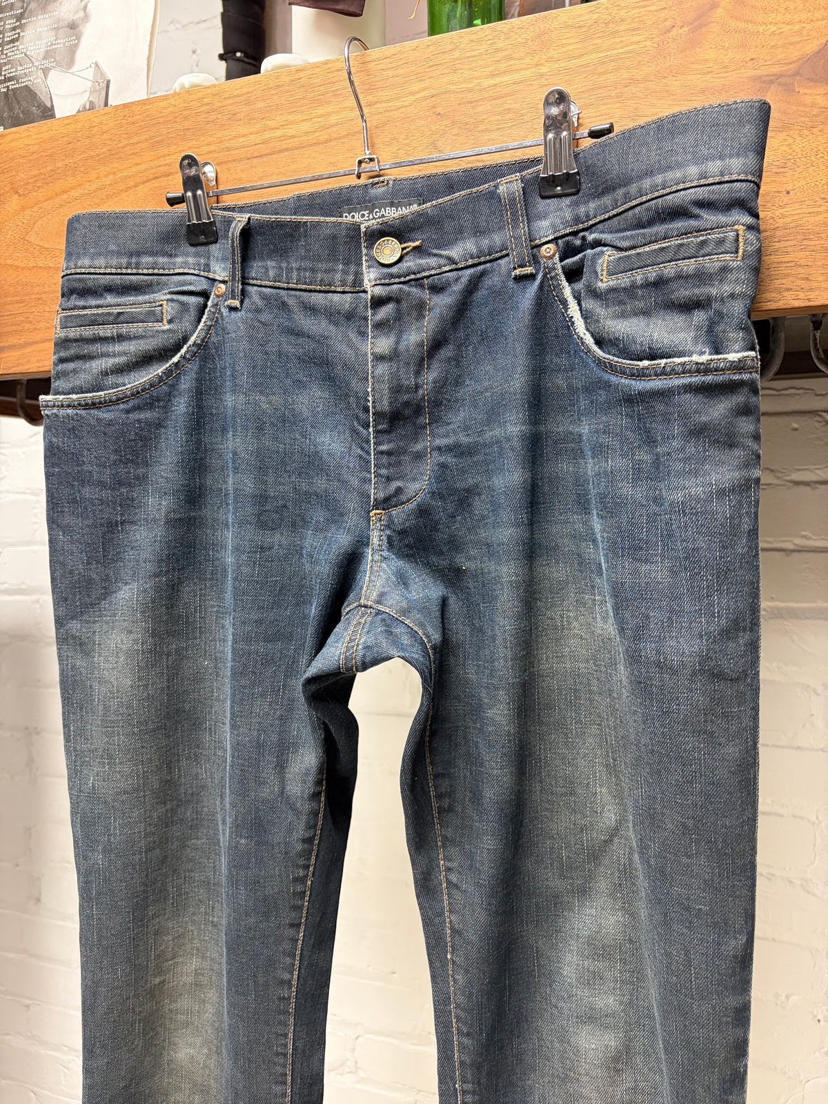 Dolce & Gabbana Dark Washed Blue Skinny Jeans