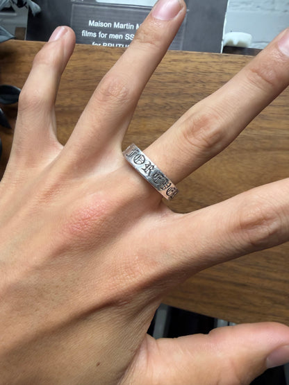 Chrome Hearts ‘Forever’ .925 Silver Spacer Ring