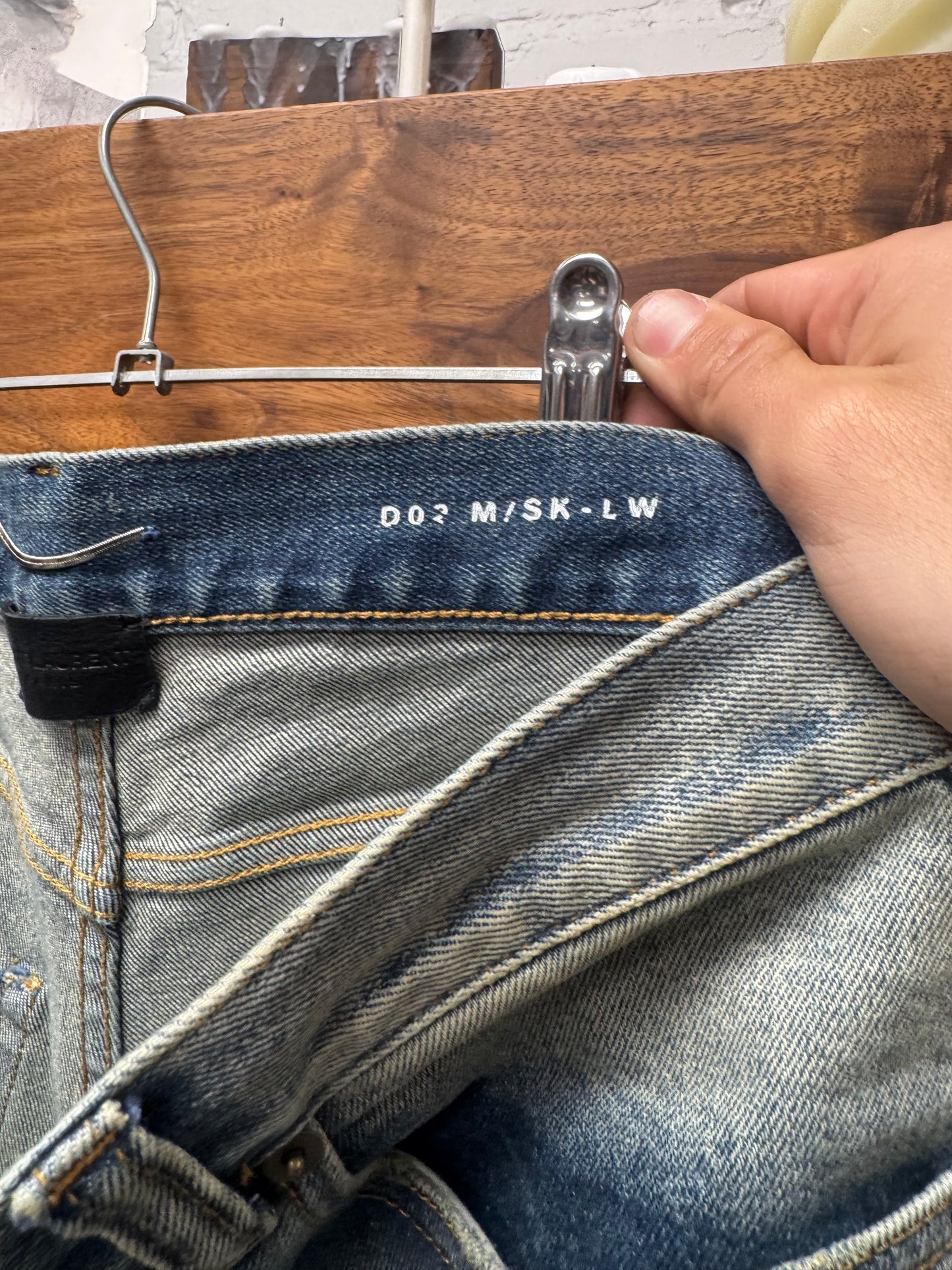 2017 Saint Laurent ‘D02’ Mid Wash Blue Skinny Jeans