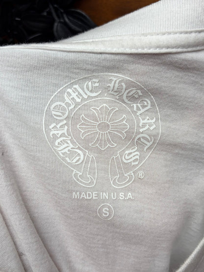 Chrome Hearts ‘Hong Kong’ Store Exclusive Horseshoe White Logo T-Shirt
