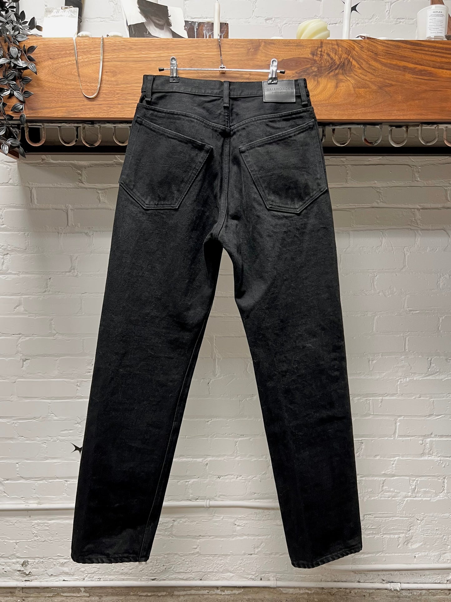 2022 Balenciaga Heavyweight Black Japanese 16oz Denim