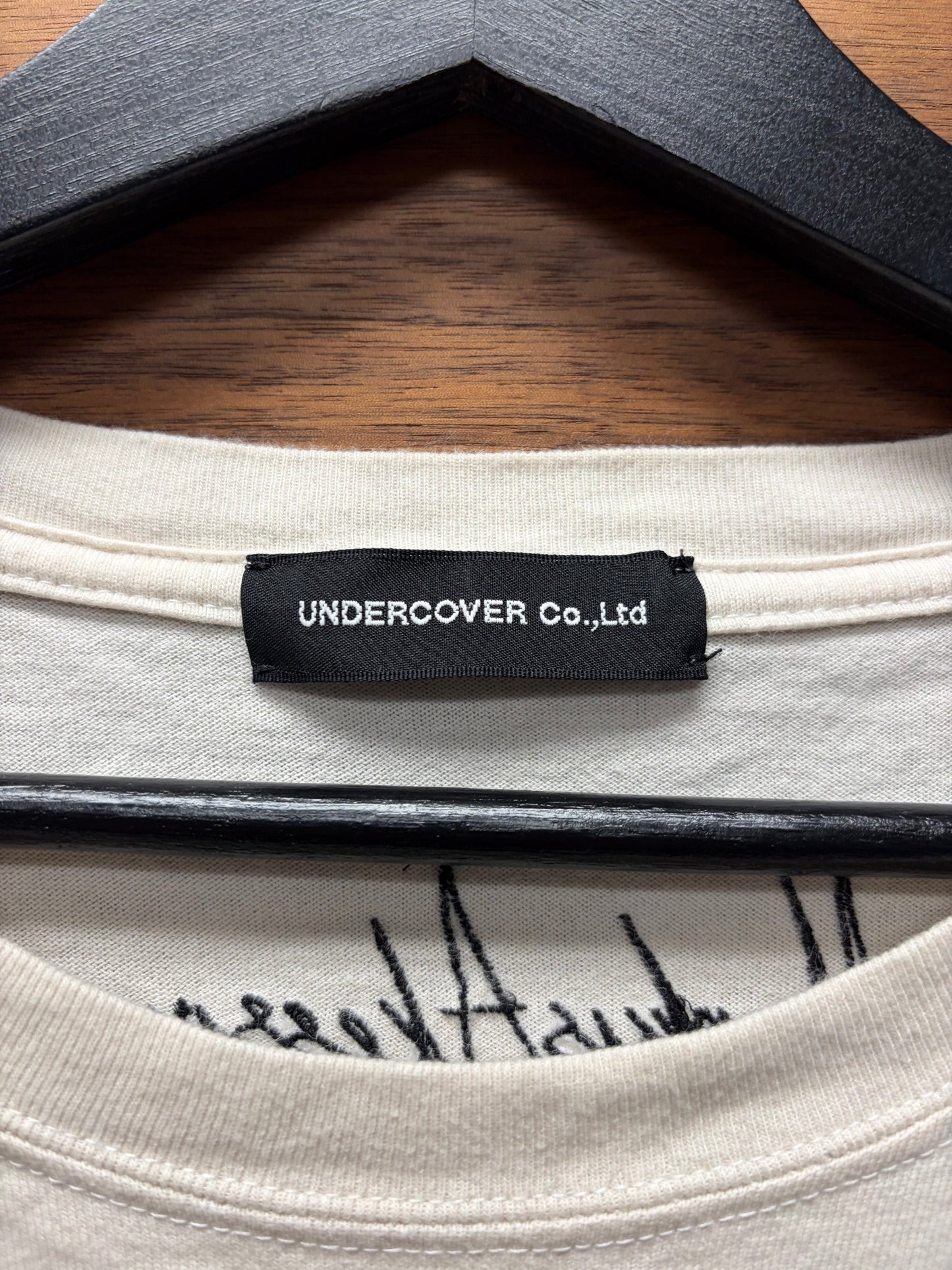 AW2021 Undercover x Markus Akesson ‘Portrait’ White Graphic T-Shirt