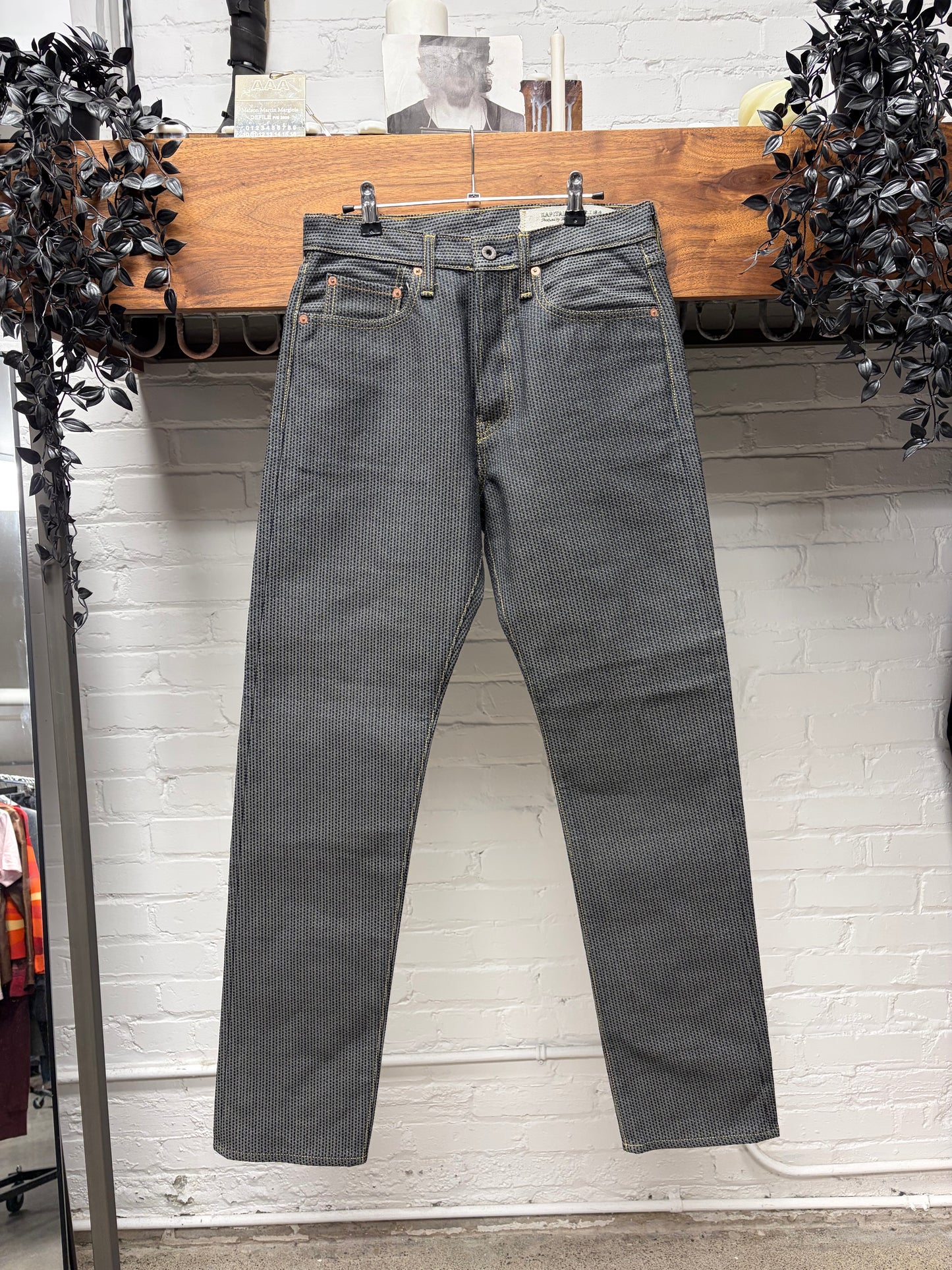 Kapital ‘5P’ Stone Grey ‘Century’ Monkey Cisco Denim