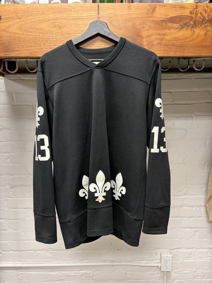 AW2013 Supreme ‘Fleur de Lis’ Black/White Hockey Jersey