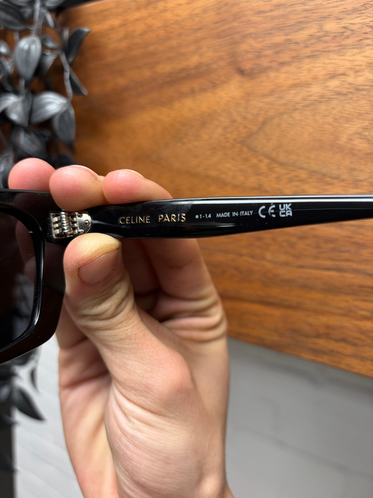 Celine ‘CL401871’ Black Tinted ‘Cat Eye’ Shape Sunglasses