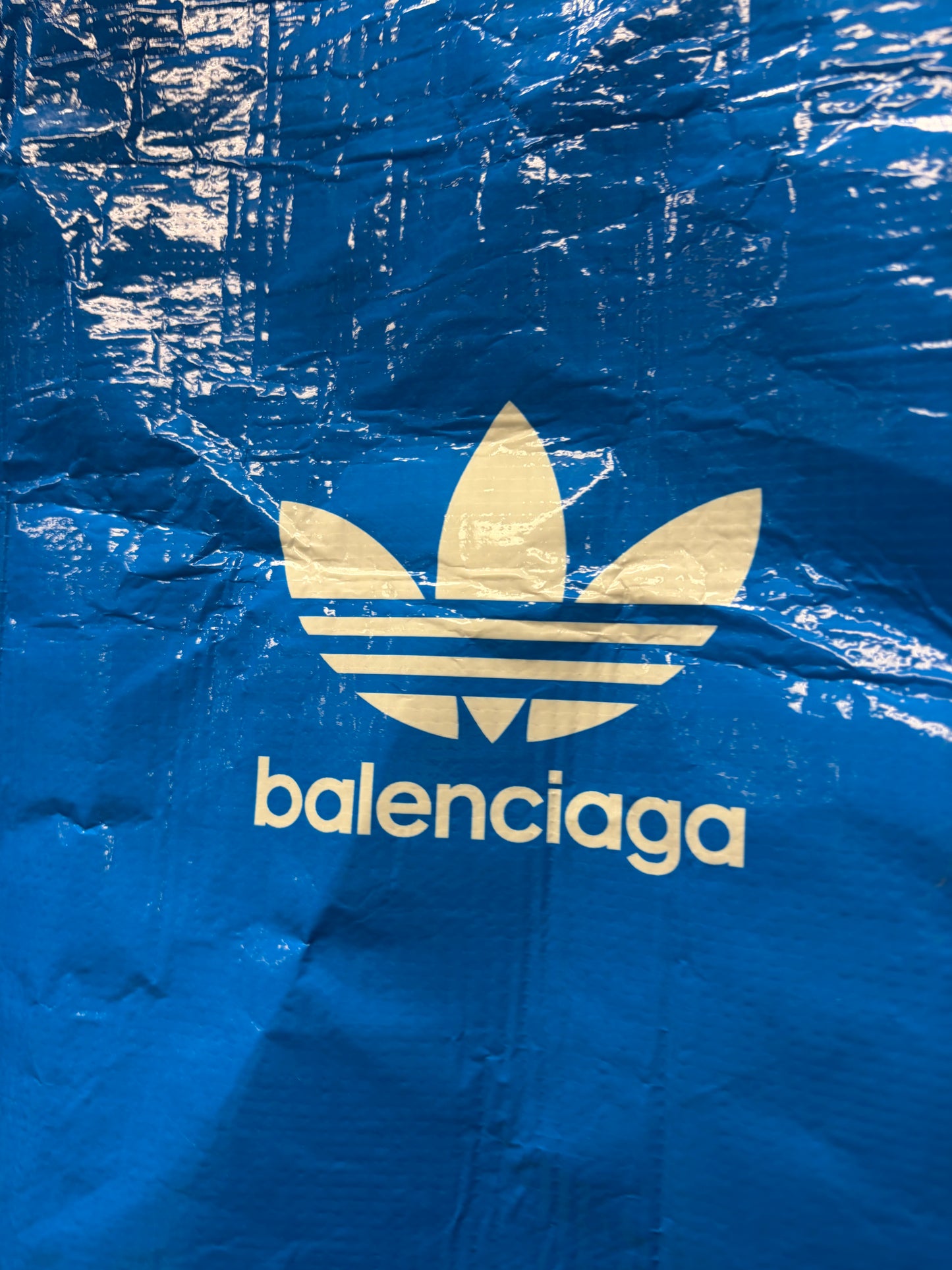 Balenciaga x Adidas Reusable Blue Tote Bag