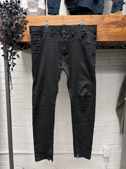SS2017 Julius 10oz Black Skinny Cut Stretch Denim