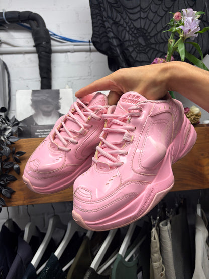 Martine Rose x Nike ‘Air Monarch’ Pink Leather Low Top Sneakers