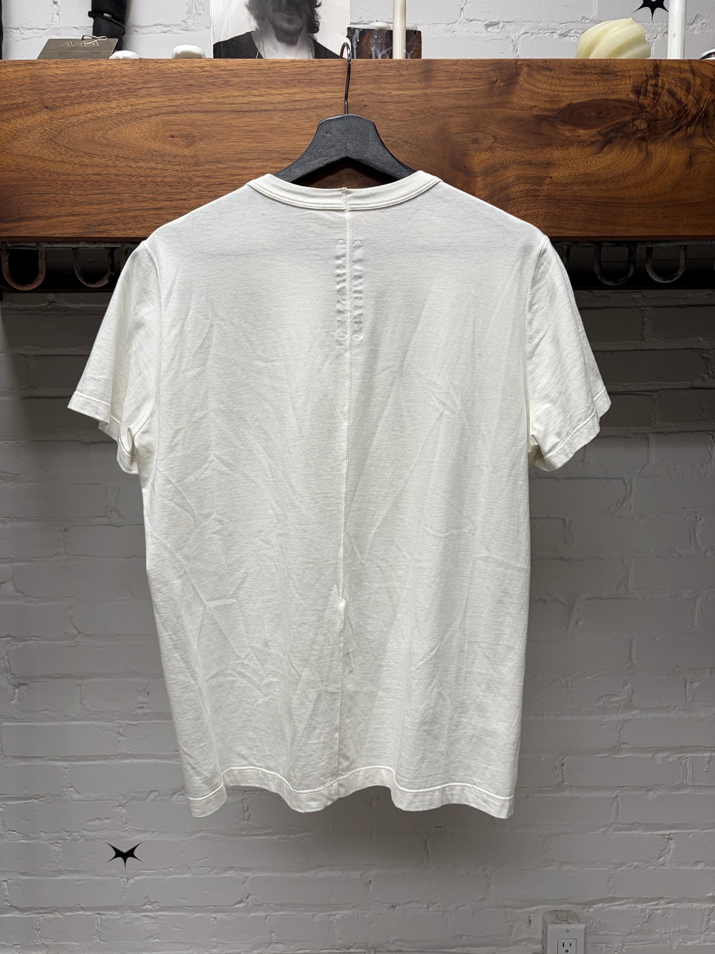 AW2024 Rick Owens ‘Porterville’ Milk White ‘Level’ T-Shirt