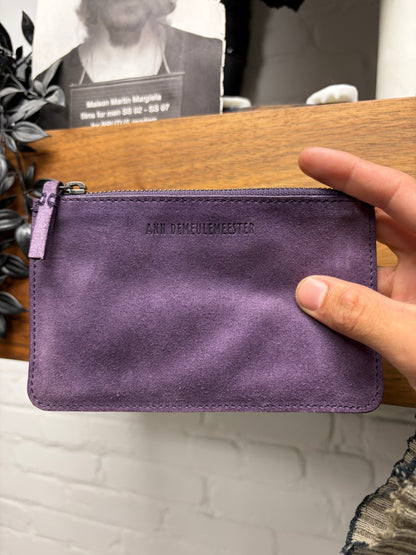 Ann Demeulemeester ‘Boy Violet’ Purple Suede Pouch