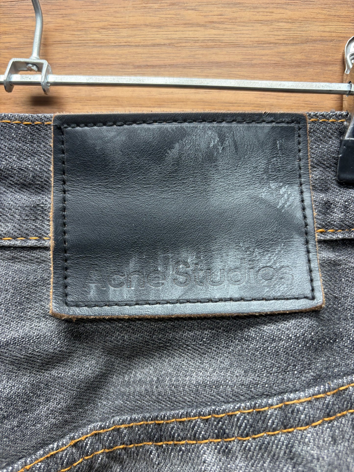 Acne Studios ‘Super Baggy’ Paint Splattered Grey Denim