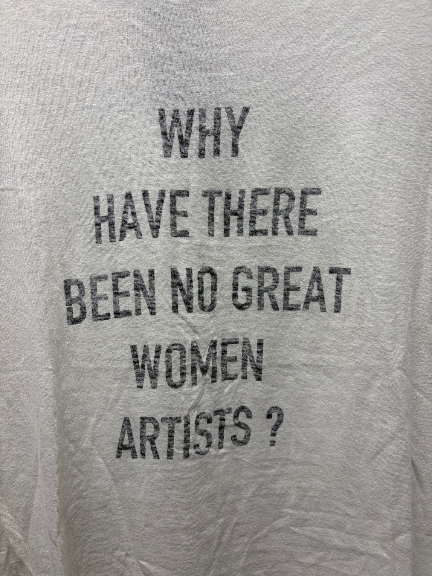 SS2018 Dior Homme ‘No Great Female Artists’ White Slogan T-Shirt