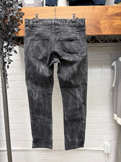 2015 Saint Laurent by Hedi Slimane ‘Stone Wash’ Grey D02 Skinny Jeans