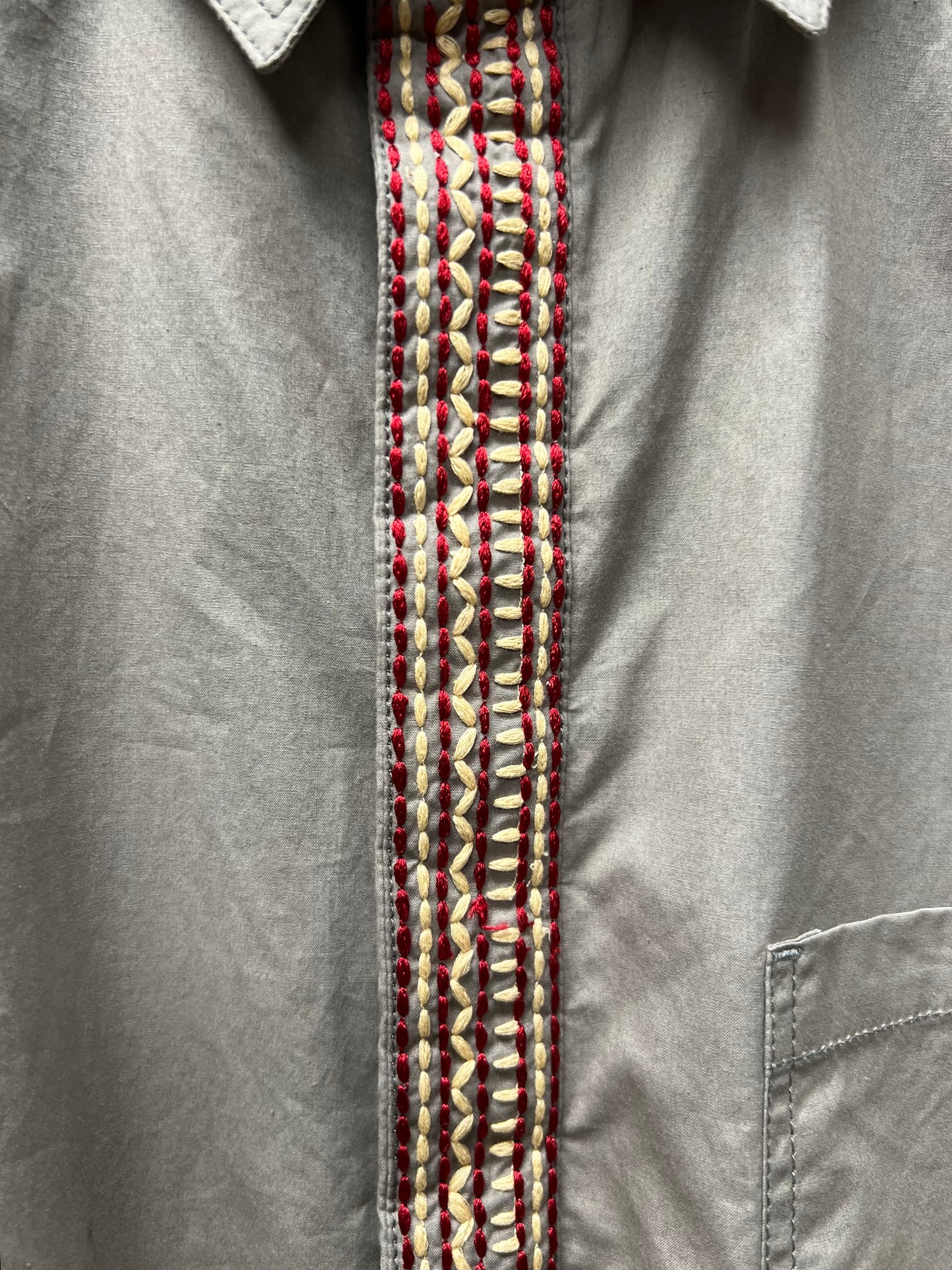 Maharishi Rope Embroidered Collar Button Down Shirt