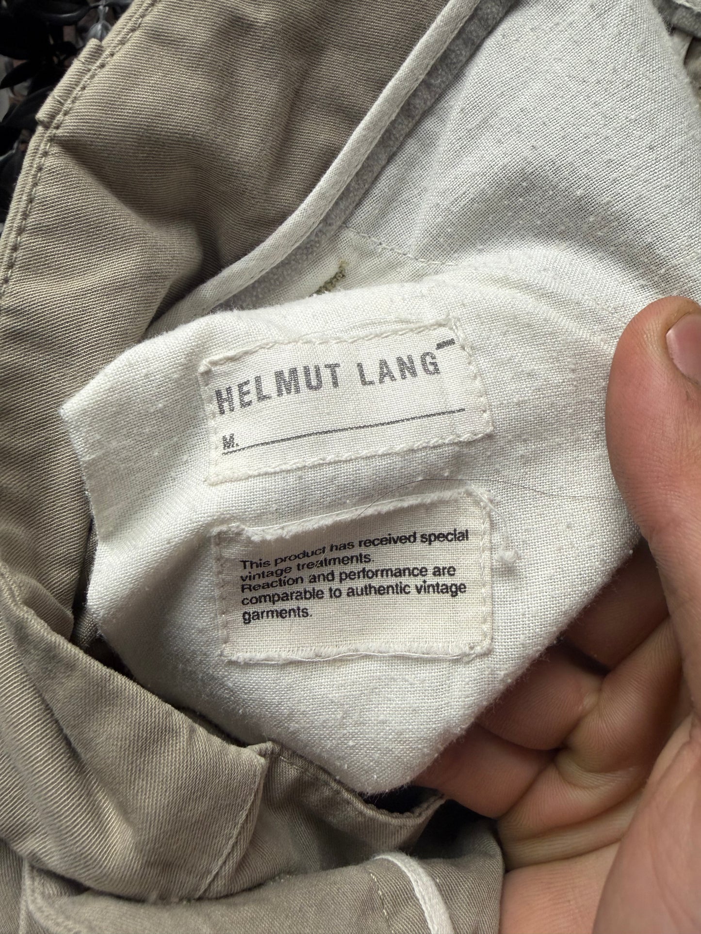 SS2000 Helmut Lang 3D Cargo Pocket Tan Brown Utilitarian Pants