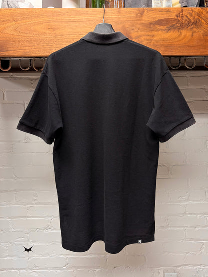 Hysteric Glamour Faded Black Bleach Distressed Polo