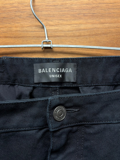 2024 Balenciaga ‘Convertible’ Heavy Cargo Wide Leg Carpenter Denim