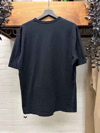 2022 Comme Des Garçons ‘Footprint Logo’ Black Short Sleeve T-Shirt