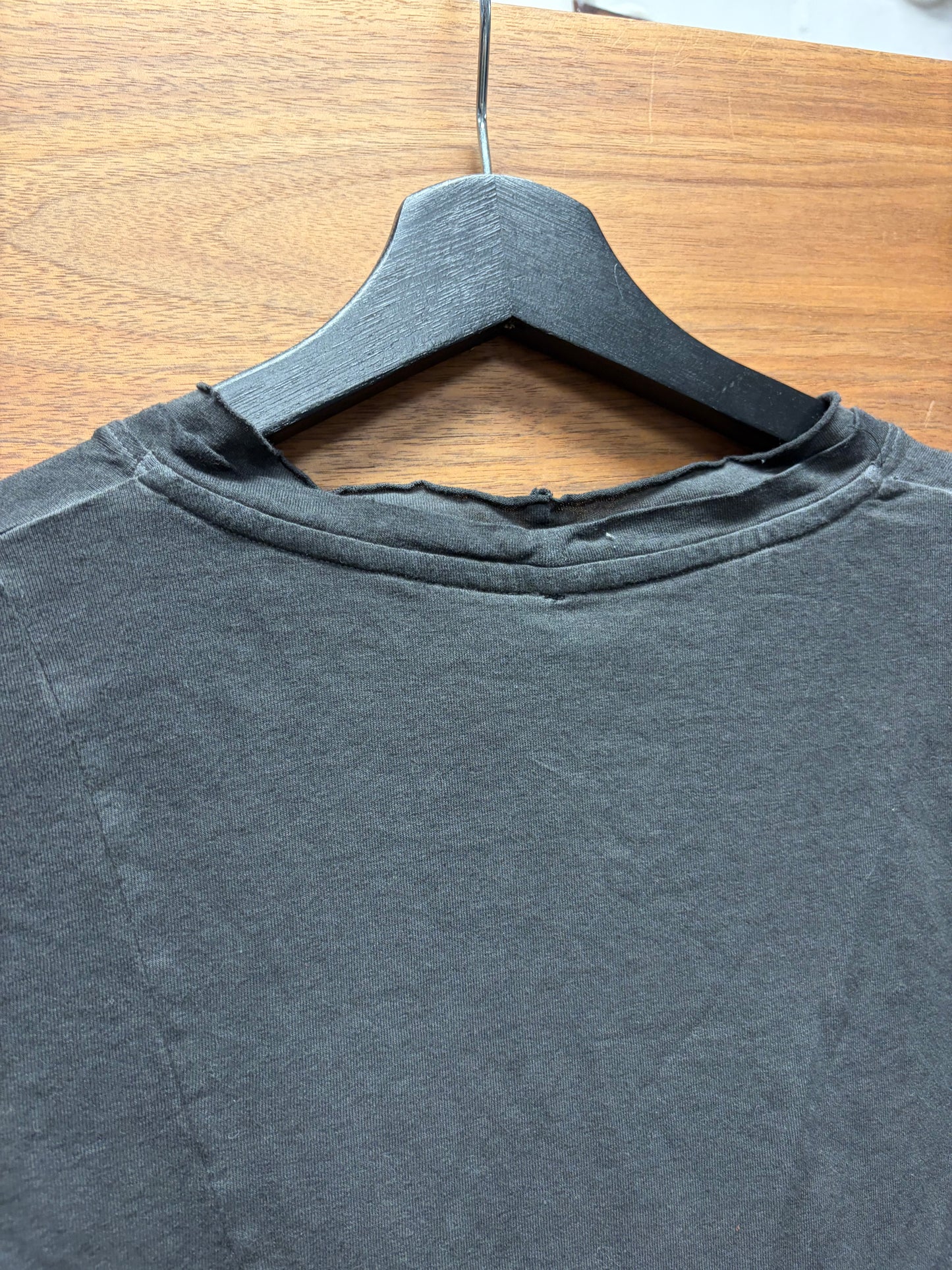 Masnada ‘Split Seam’ Faded Grey Asymmetric Long Sleeve Shirt
