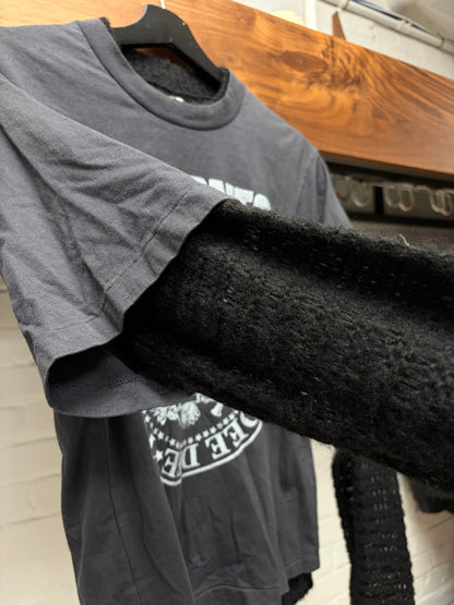 AW2023 Undercover ‘The Ramones’ Reversible Layered Knit Long Sleeve Shirt